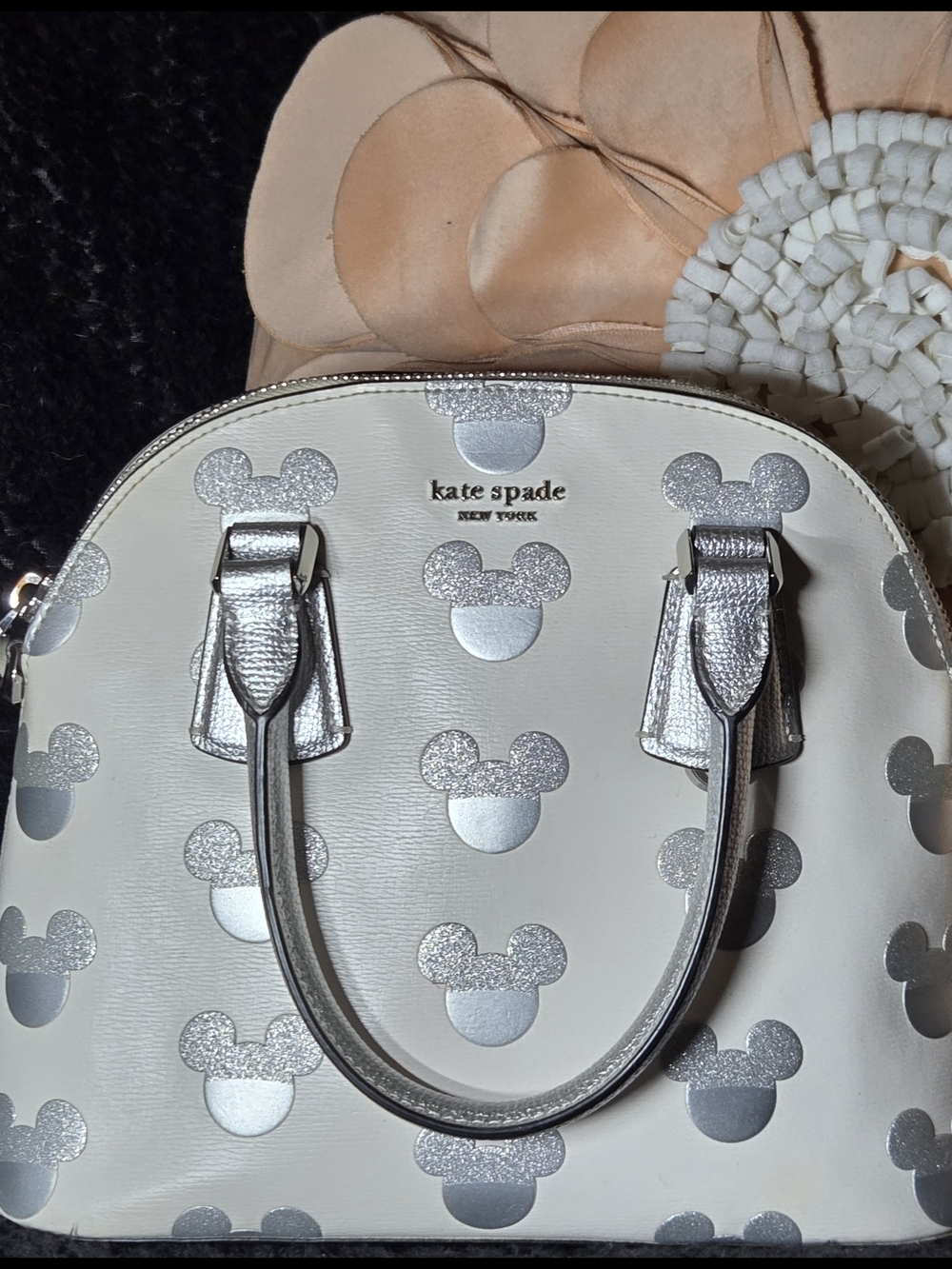 Kate Spade 🩶🤍🖤Limited Edition🖤🤍🩶 DISNEY PARKS Mickey Mouse Dome Satchel - Picture 14 of 14